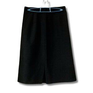 JACOB Black a-line midi skirt vintage officewear ~ Y2K vintage XS SMALL sz 5 - 6